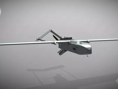 Ukrainian UAV  FP1 long range deep strike air drone Fire Point   3D model
