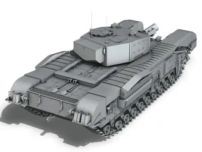 Churchill MKIII - AVRE - Petard 3D model