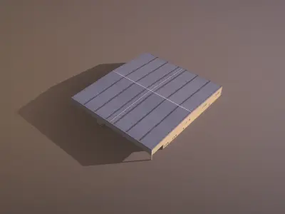 Airport LIRN Storage2 Naples International Airport Low-poly 3D model