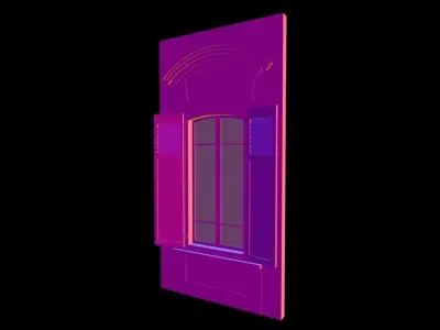 Classic 4 window 3D model