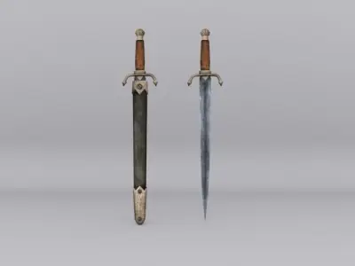 Pirate Sword  Pack  Low-poly 3D model
