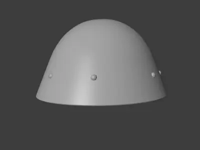 Czechoslovakian Army VZ32 Helmet  Low-poly 3D model