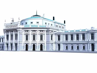 Burgtheater - Vienna Austria 3D model