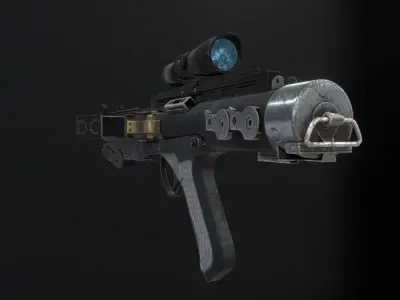 Blaster Rifle Free 3D model