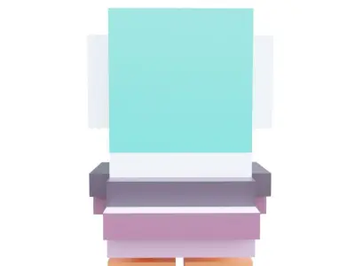 Duck Duck Isometric Low-poly 3D model