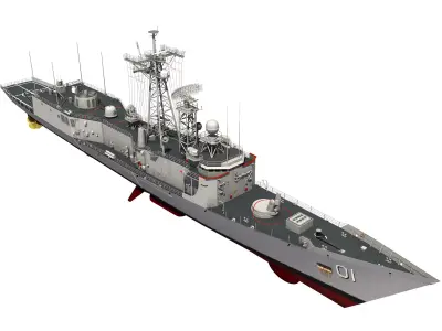 HMAS ADELAIDE AUSTRALIAN PERRY CLASS FRIGATE1 3D model
