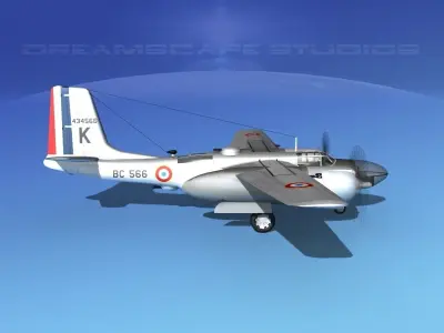 Douglas B-26B Invader France 3D model