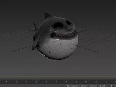 Cute Shark 3D model