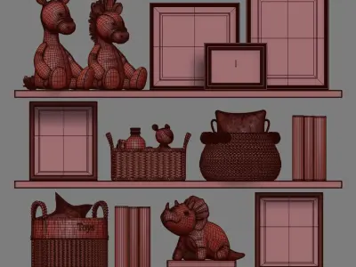 Kids Room Decor 06 3D model