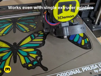 Butterfly Stained Glass Free 3D print model