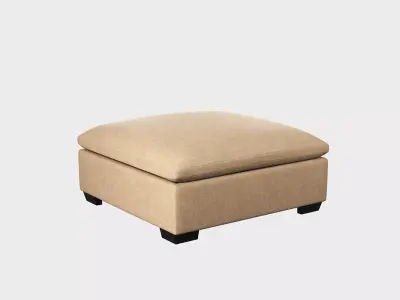 Eveline Ottoman Free 3D model