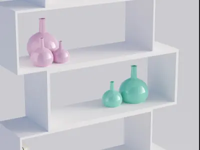 LETTO shelving Free low-poly 3D model
