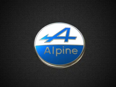 alpine logo 3D model