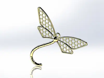 Dragonfly pendant Free 3D print model
