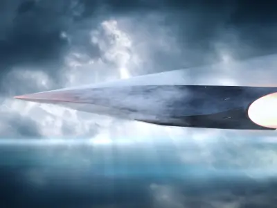 Hypersonic missile HSM A2 01 3D model