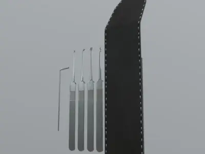 Lock Pick Low-poly 3D model