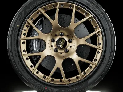 Yokohama Advan Neova AD9 275 30 R20 3D model