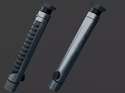 Nat Skywalker Lightsaber Low-poly 3D model