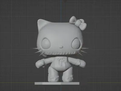 Hello Kitty Dark Version 3D model