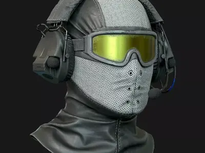 Head Wear L Low-poly 3D model