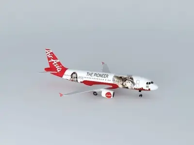 AirAsia India Airbus A320 216 The Pioneer Alta Aviation Special Free 3D model