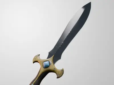 Battle Dagger 3D model