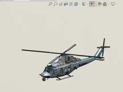 Bell UH-1Y Venom helicopter 3D model