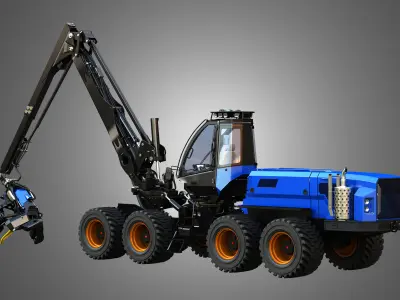 Rottne H21D - Forestry Harvester 3D model