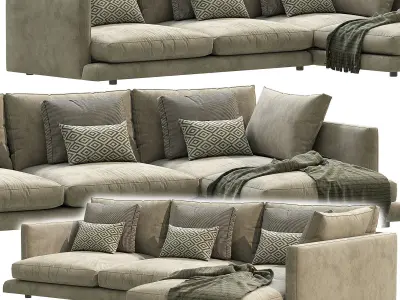 Long Island Sofa 3D model