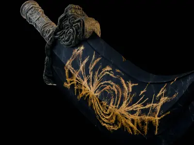 Radahn Starscourge Greatsword 3D model