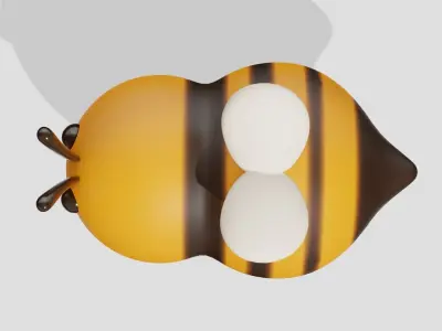 Cute little bee  3D model