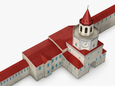 Antique Building Paper v 1 3D model