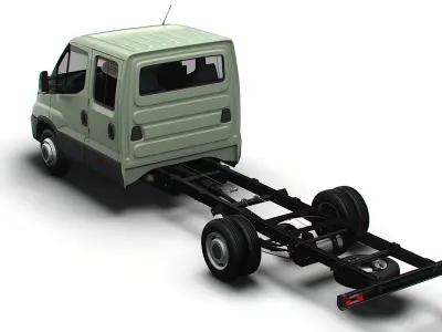 Iveco Daily Crew Cab L5 Chassis 2024 3D model