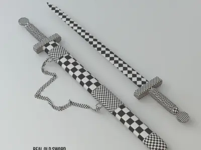 Real Old Sword Free 3D model