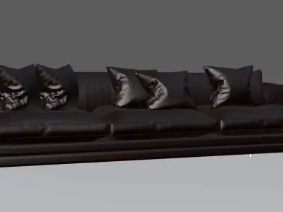 leather sofa  Free 3D model