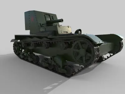 Su-26 russian tank 3D model