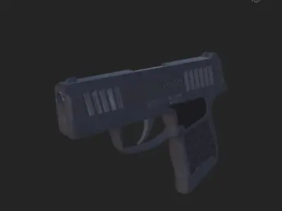 Sig Sauer P365 Game Ready UPDATED Low-poly 3D model