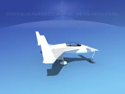Rutan VariEze White Livery 3D model