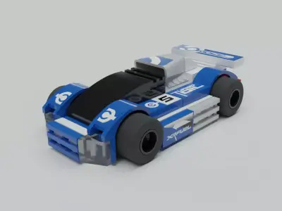 Lego Racers car Free 3D model