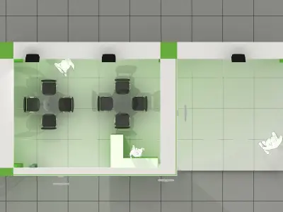 Exhibition Stand - ST0049 3D model