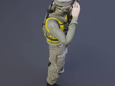 Combat Engineer Free 3D model