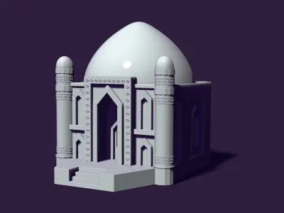 Mausoleum of Muslim Turkic peoples 3D print model