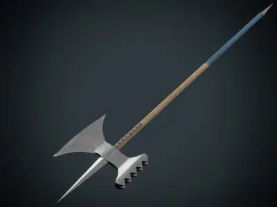 Mordaxe axe Low-poly 3D model