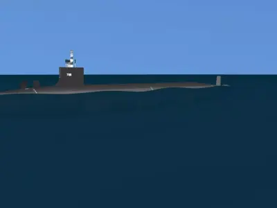 Virginia Class SSN 788 USS Colorado 3D model