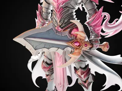 Stylized Sword - Dragonbane Greatsword Emberclaw - Game Ready 3D model