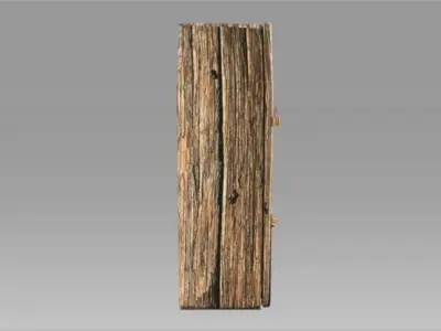 Coffin taiwanese wood carving Low-poly 3D model