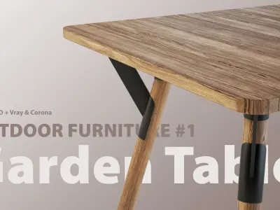 Outdoor furniture 1  for Cinema 4D 3D model