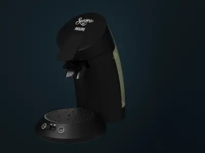 Philips Senseo Coffee Maker - Blender 3D Model Low-poly 3D model