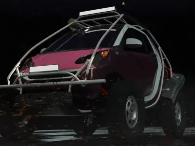 Smart Fortwo 2008 Free 3D model