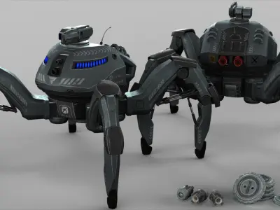 Spider Mech SR MK II  3D model
